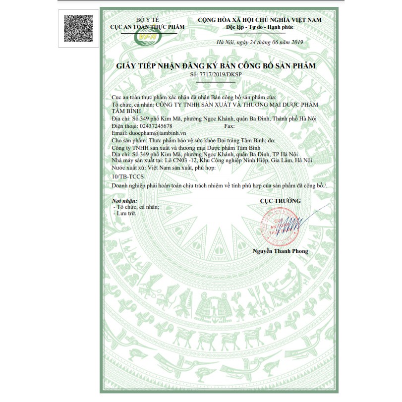 ĐẠI TRÀNG TÂM BÌNH giảm các triệu chứng của viêm đại tràng cấp và mạn tính, viêm đại tràng co thắt