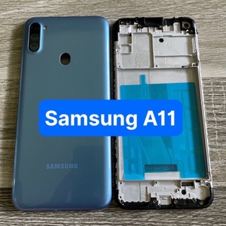 Bộ vỏ samsung A11 ,kèm khay sim,kính camera,phím