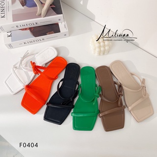 DÉP NỮ ĐẾ BỆT BESTIE HAI QUAI NGANG MÃNH CỘT NƠ N02 F0404