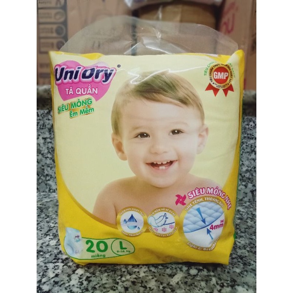 Tã Quần Unidry Siêu Mỏng Cao Cấp M22-L20-XL18-XX16