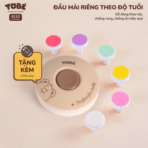 Máy dũa móng tay cho bé ToBé bộ dụng cụ vệ sinh móng tay cho bé tiện lợi (tặng kèm 2 pin AAA) Holakids Decor