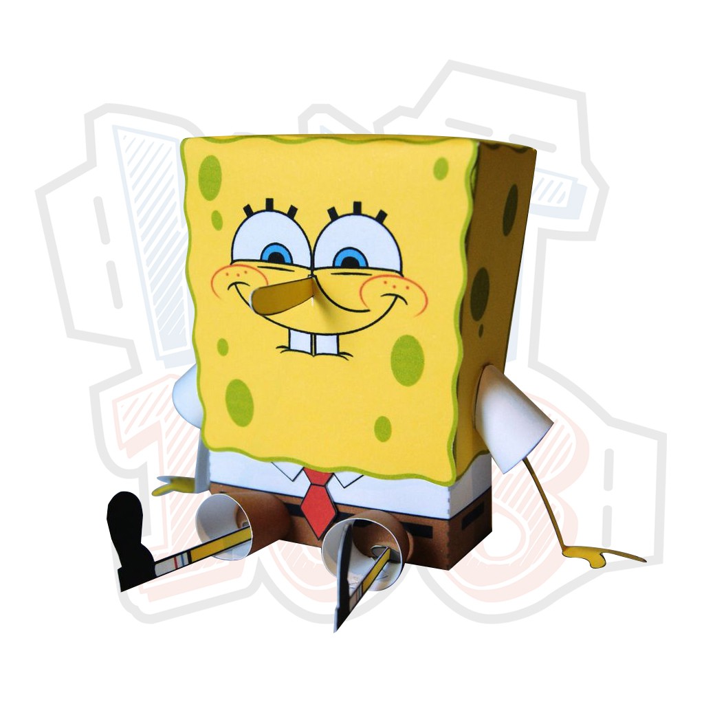 Mô hình giấy Cartoon Bọt Biển SpongeBob SquarePants
