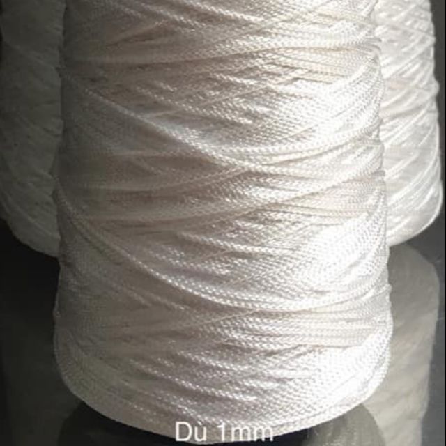 10 mét dây dù 1mm trắng