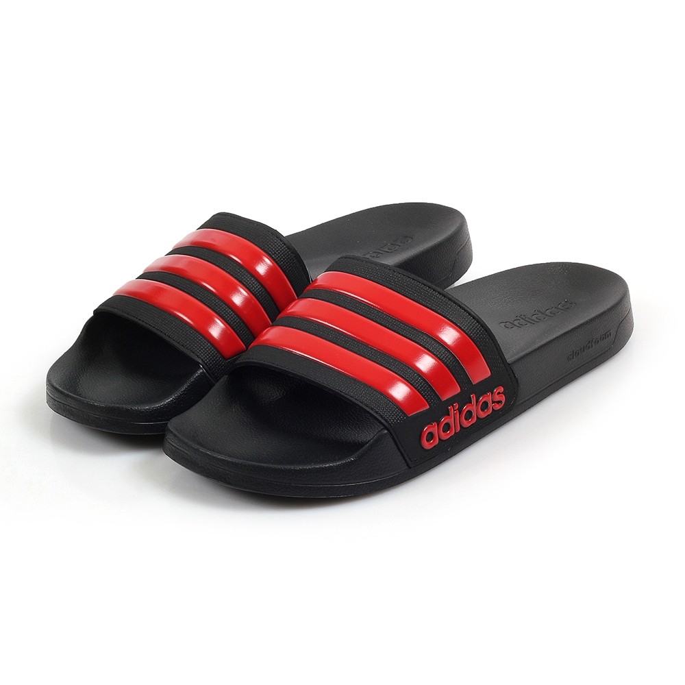 Dép Nam Adidas Chính Hãng 🔴FREESHIP🔴 Adidas Adilette Cloudfoam Shower Black Red - Dép Quai Ngang Chống Nước - [EG1884]