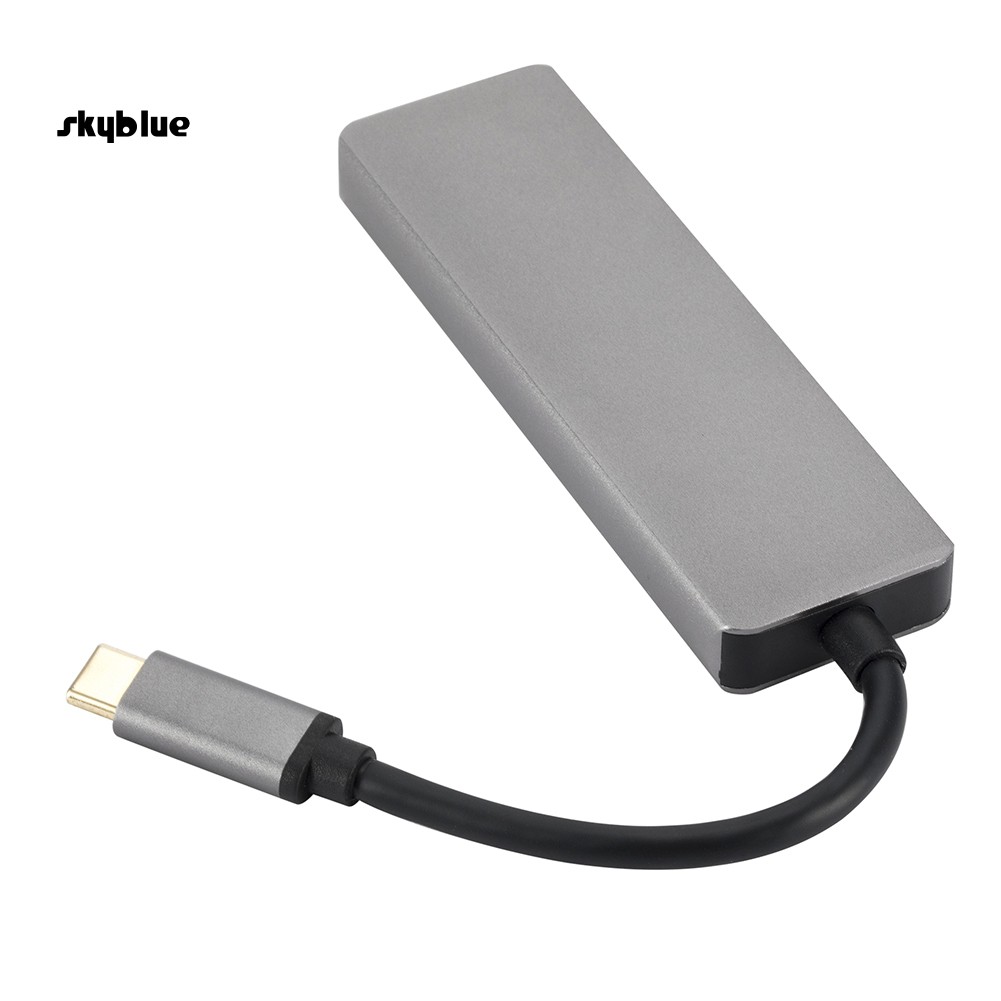 SKBL Type C to 4K HDMI USB 3.0 SD/Micro SD Hub Adapter for Macbook Thunderbolt 3