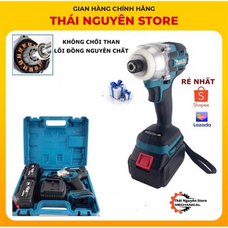 Máy bắn vít,súng bắn vít dùng pin Makita,Có Đèn Led Trợ Sáng, Motor không chổi than
