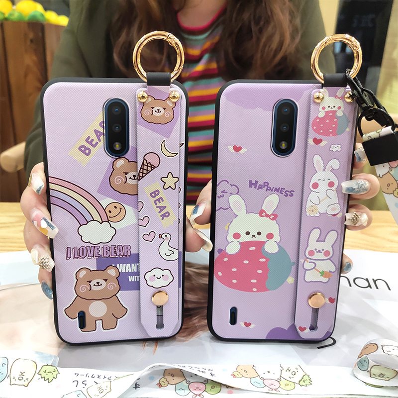 Durable Cartoon Phone Case For Nokia C2 Tava Anti-knock Fashion Design Soft Case For Woman Glitter Luxury Soft