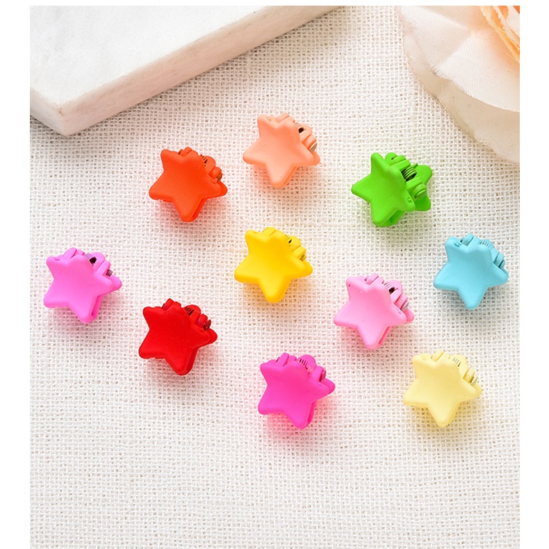 Kẹp tóc càng cua mini Yolody kẹp càng cua nhám loại 1 nhiều màu cho bé gái