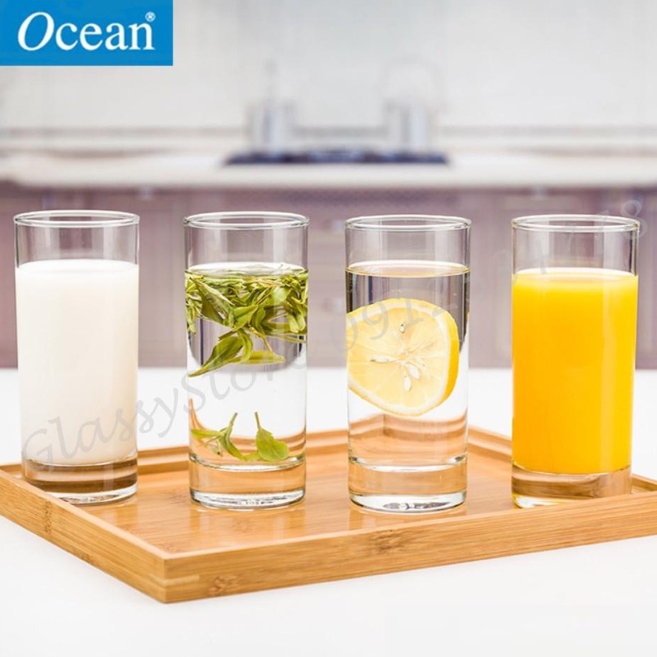 Bộ 6 Cốc Thủy Tinh Dáng Cao Thái Lan 320ml Ocean New York, Ly Thủy Tinh Uống Trà Cafe Chất Lượng Cao - B07811
