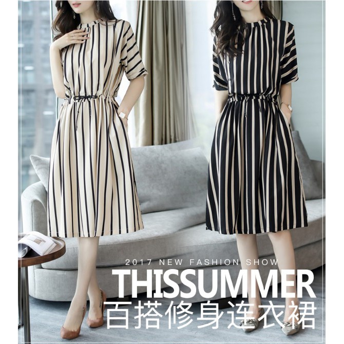 ĐẦM THUN LIỀN VÁY FORM CHỮ A