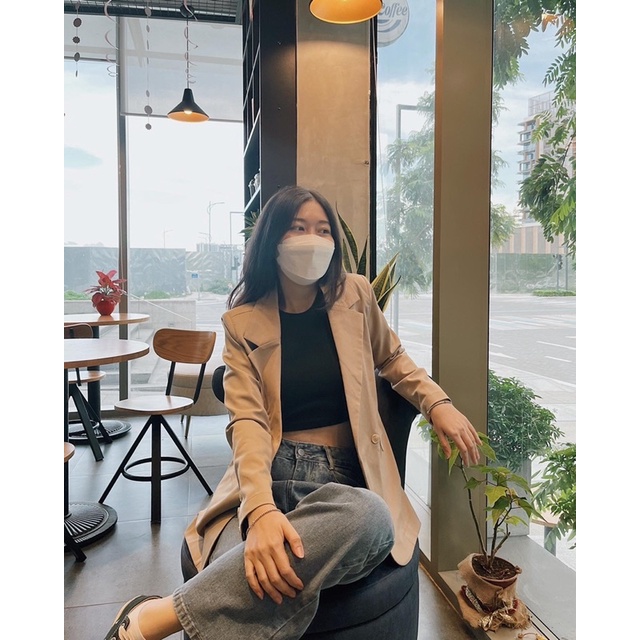 RUCHAN Áo Suit cơ bản Blazer Vest độn vai (nhiều màu) | BigBuy360 - bigbuy360.vn