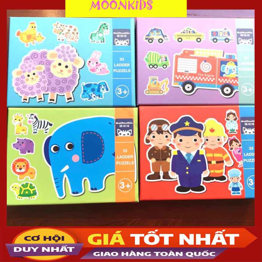 [CHÍNH HÃNG] Puzzle Tranh ghép hình gỗ 6 cấp độ chính hãng Maoronron