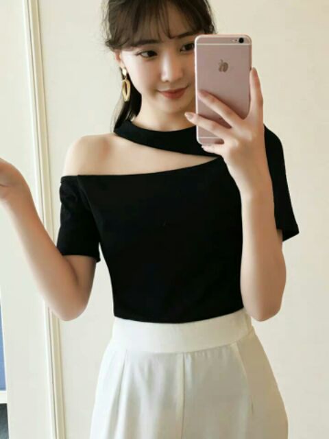 Áo Khoét Vai Thun gân | BigBuy360 - bigbuy360.vn