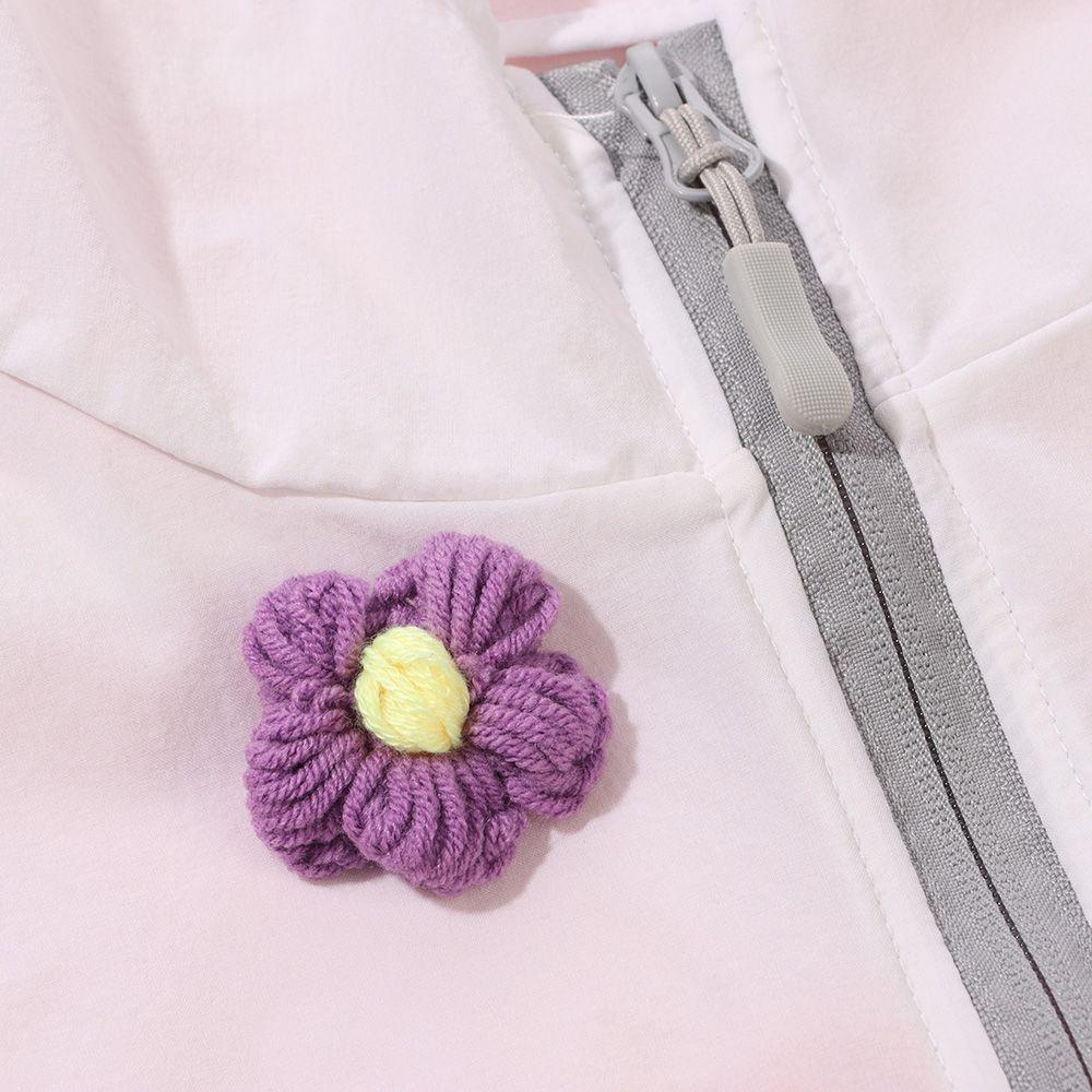 Set 5 Dây Ruy Băng Tua Rua Bằng Polyester Thêu Hoa Hòa Tan Trong Nước