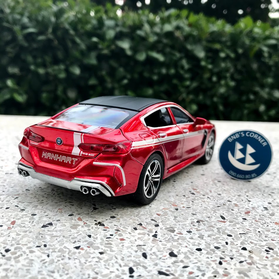 Mô hình xe BMW M8 phiên bản độ Manhart tỷ lệ 1:32