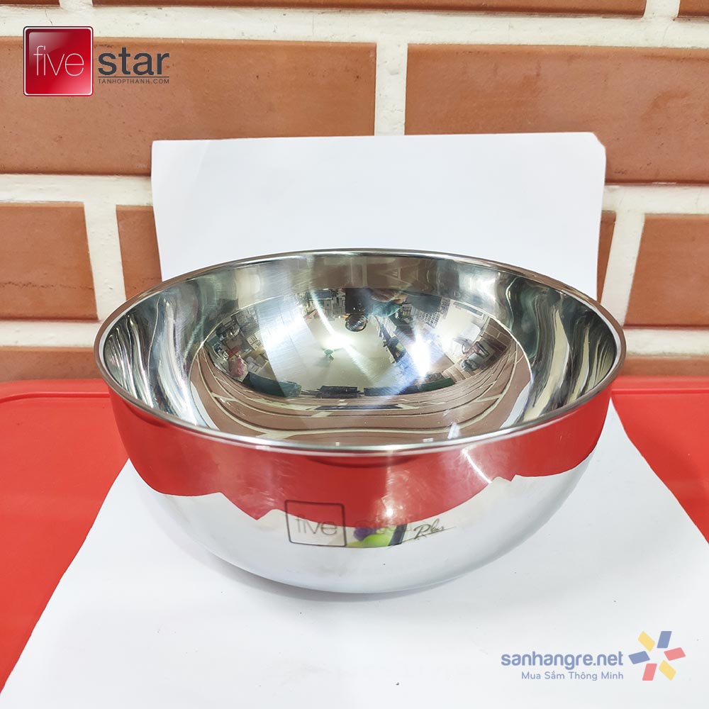 Bát tô canh Inox 304 đáy chống nóng Fivestar Plus đường kính miệng 16cm hàng xuất Nhật