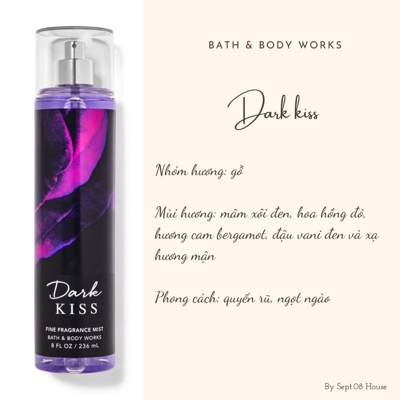 Xịt body mist Bath & Body Works 236