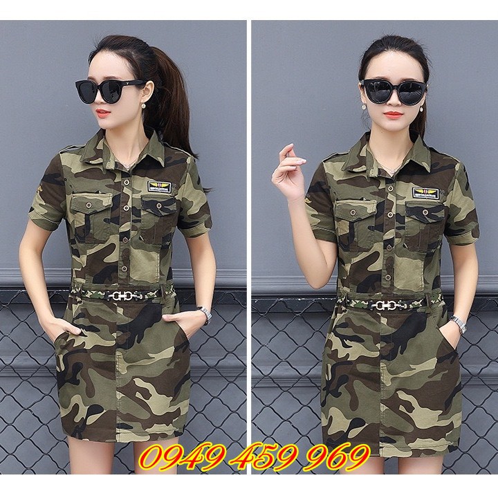 Váy Lính Nữ - Bộ Váy Lính Nữ + Tặng Kèm Đai Váy | BigBuy360 - bigbuy360.vn