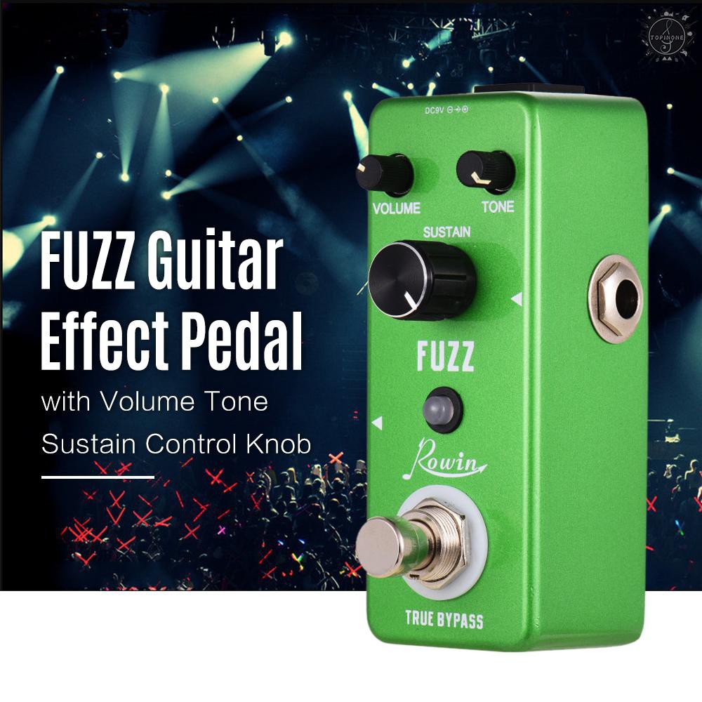 Bàn đạp tạo hiệu ứng âm thanh cho đàn guitar Rowin fuzz