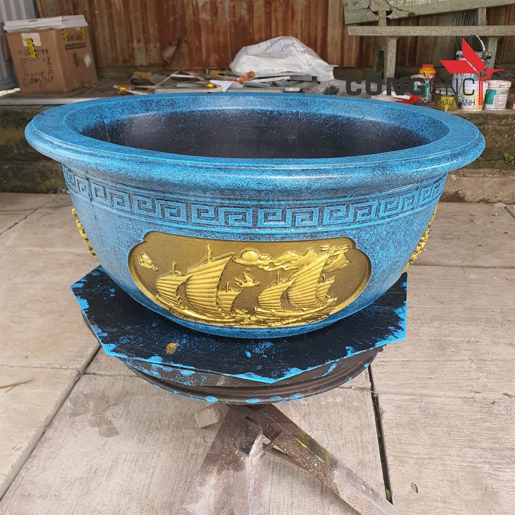 Khuôn Chậu ABS Tròn 60 hàng Việt Nam Công CNC không chân đôn