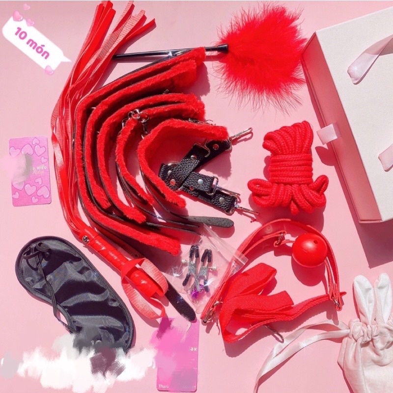 ( HÀNG CÓ SẴN ) Set đồ chơi BDSM 10 món