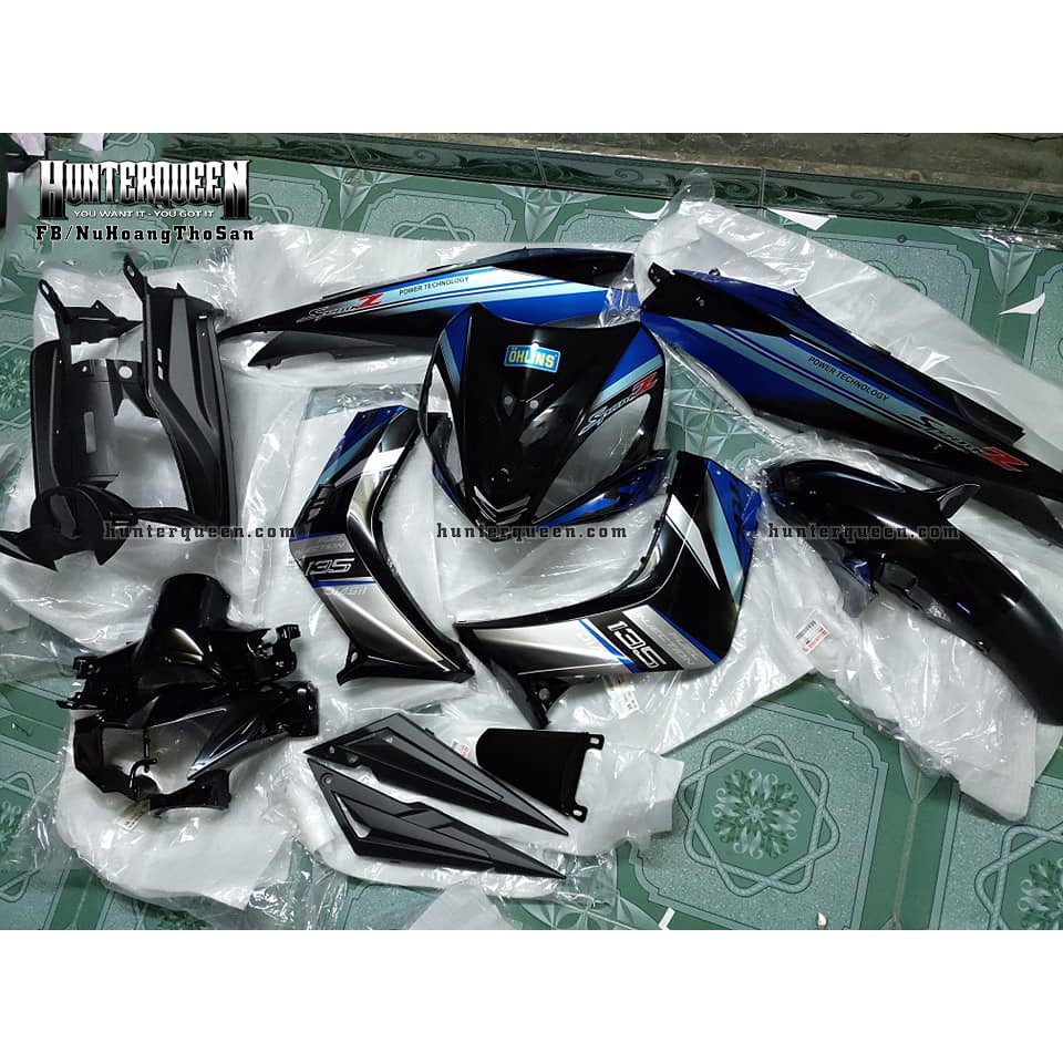 Tem xe Exciter 2009 đẹp - Tem Spark Z, Chất liệu crom - Kéo qua để xem thêm mẫu tem - Tùy chỉnh theo yêu cầu