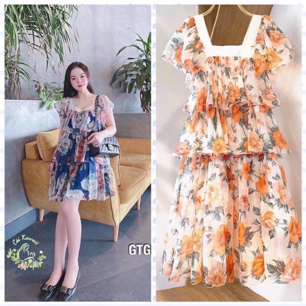 ♥ đầm bầu váy bầu ♥ thời trang tiểu thư công chúa 🎀 𝐹𝑅𝐸𝐸 𝒮𝐼𝒵𝐸 🎀 chất voan thiết kế cực mát cho công sở mùa hè