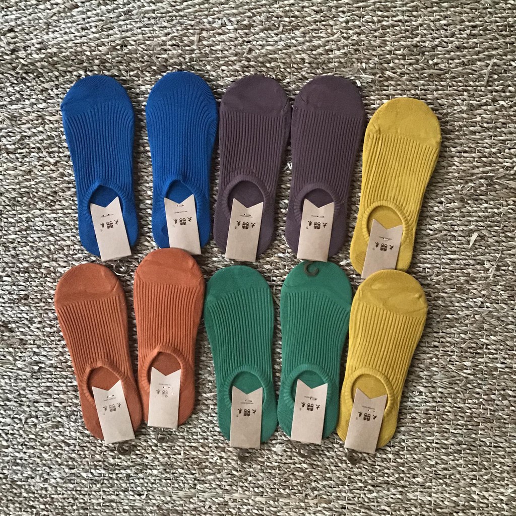 TẤT hài nữ 𝑭𝒓𝒆𝒆𝒔𝒉𝒊𝒑Combo 5 đôi Tất hài nữ len sợi cotton chống tụt gót gân đẹp