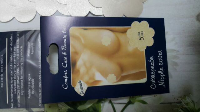 Hộp 5 đôi dán nhũ hoa dạng vải( dùng 1 lần)