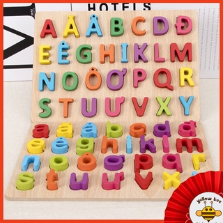 Bảng chữ cái Tiếng Việt bằng gỗ - Bảng vuông