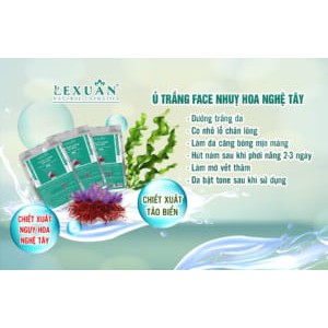 Ủ Trắng Nhụy Hoa Nghệ Tây Lê Xuân Lê Xuân Cosmetic - Trắng mịn da, se nhỏ lỗ chân lông, mờ nám và tàn nhang sạch bã nhờn | BigBuy360 - bigbuy360.vn