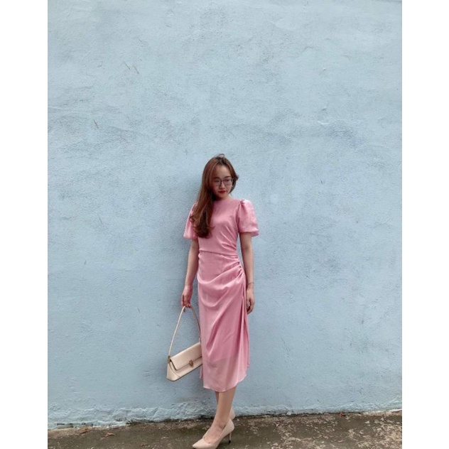 (Góc New) mình bán váy đầm trơn hồng pastel,nhúm èo siêu xinh 🧚