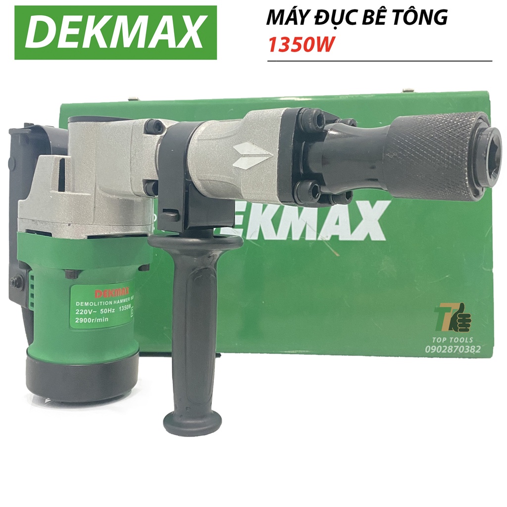 Máy đục bê tông, Máy đục bê tông Dekmaxx, 1350W, tặng 2 mũi khoan bê tông cao cấp