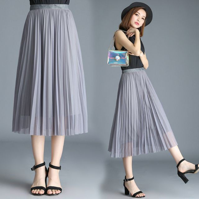 [Xã Kho] Chân váy công chúa xếp li dáng dài | BigBuy360 - bigbuy360.vn