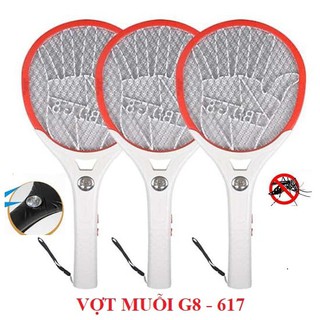 VỢT MUỖI ĐA NĂNG CÓ ĐÈN SOI G8-617/620 SẠC PIN NHANH