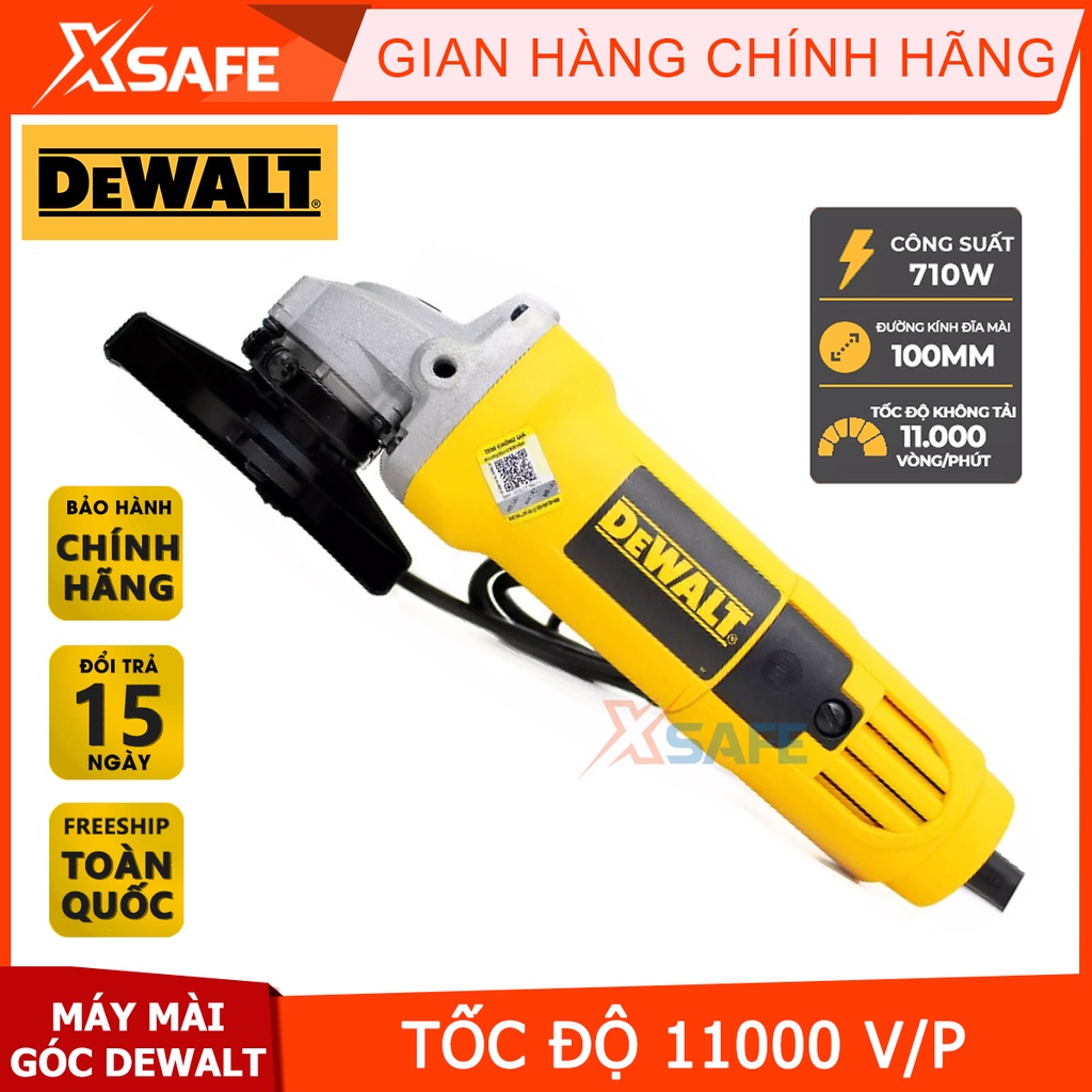 Máy mài góc cầm tay DEWALT 710W Máy cắt sắt cầm tay có bộ ly hợp bảo v