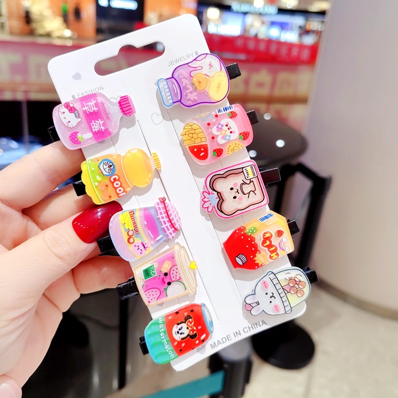 [1 Cái] Kẹp Tóc Dễ Thương Hình Chai Nước Phụ Kiện Thời Trang Cho Nữ AB139