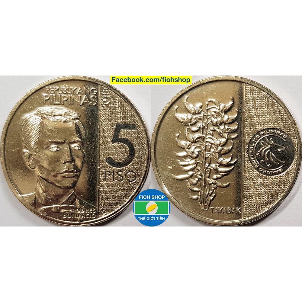 Đồng xu 5 Piso Philippines 2017-2020