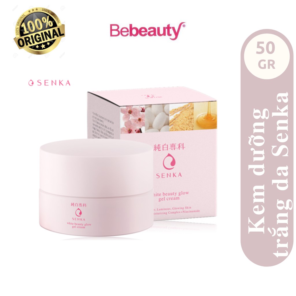 Kem dưỡng trắng da ban đêm Senka White Beauty Glow Gel Cream 50g <0514855>