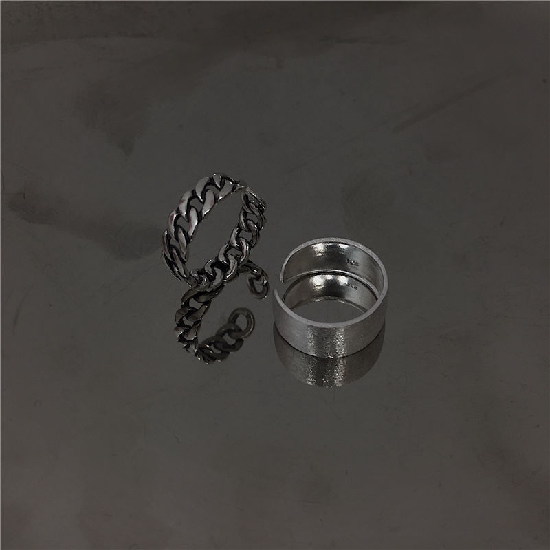 Nhẫn Kiểu Tối Màu 2210026 Nhẫn Thời Trang Phong Cách Retro