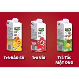 Nửa thùng hoặc 1 Thùng Trà Hoa quả Cozy hộp 225ml 3 vị