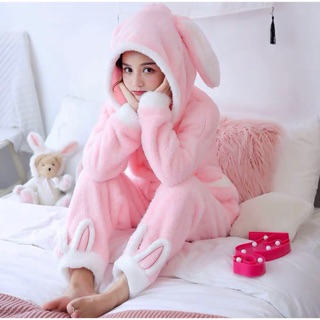 Bộ đồ ngủ lông thỏ mẫu mới
