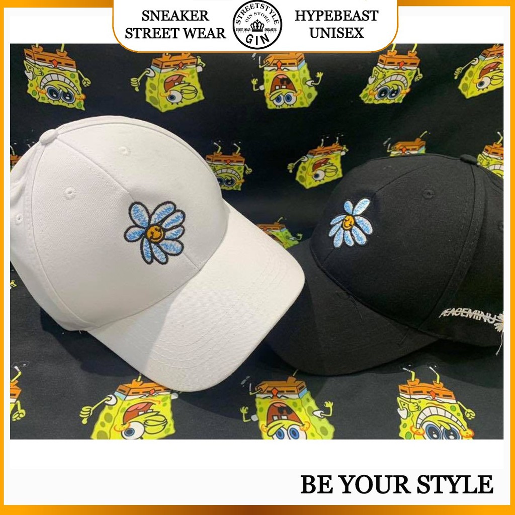 Mũ lưỡi trai hoa cúc nón hoa gd smile - Gin store