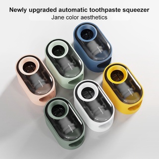 Convenient wall-mounted automatic toothpaste squeezer for families with color options