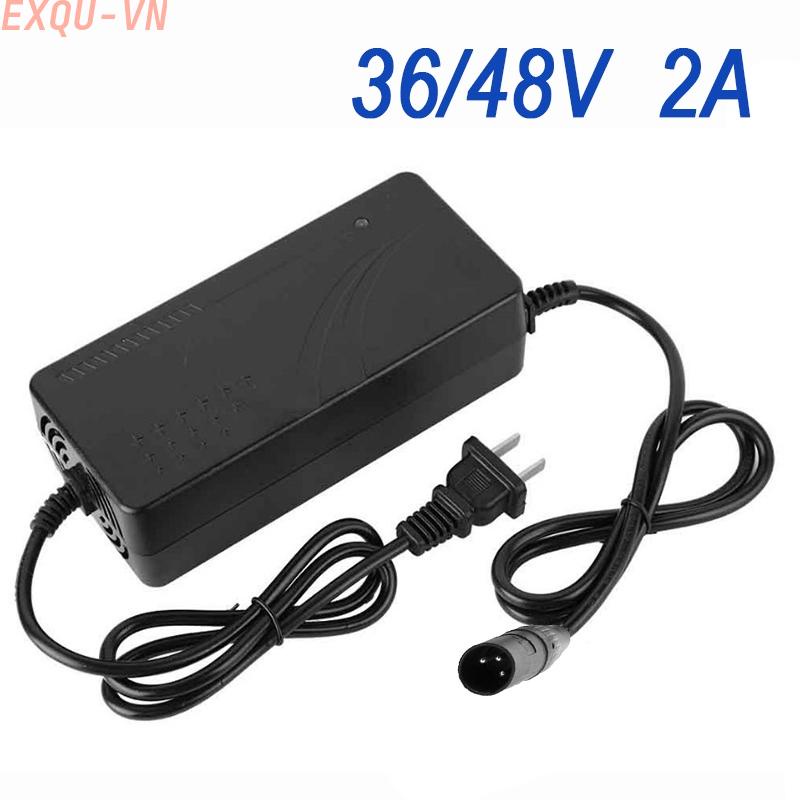 Cục Sạc Pin Li-ion Thông Minh 36 / 48V 2A Dành Cho Xe Đạp Điện