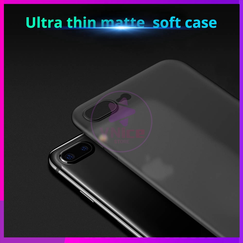 Ốp điện thoại nhám siêu mỏng cho iPhone 6 s 7 8 plus XS XR 11 Pro Max | BigBuy360 - bigbuy360.vn