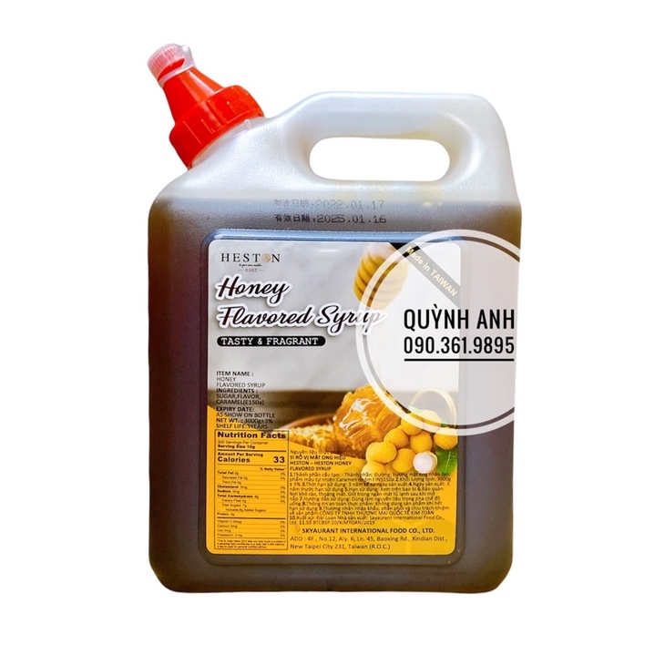 Mật ong Đài Loan Heston 3kg