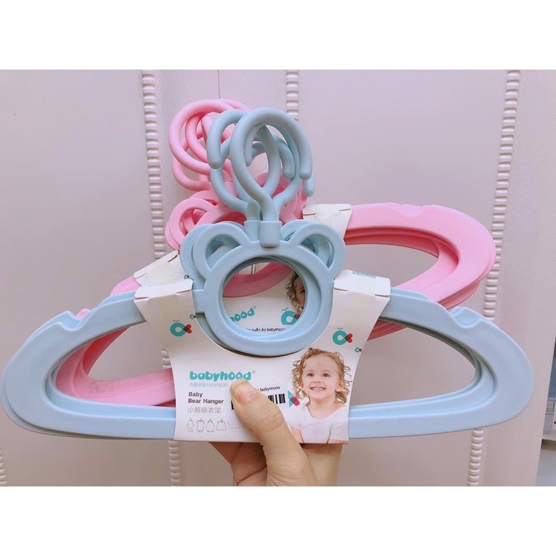 Set 5 móc quần áo trẻ em cao cấp Babyhood