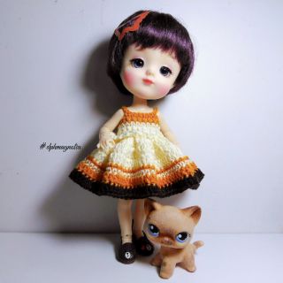 Set đầm len size búp bê BJD 1/8, Baboliy