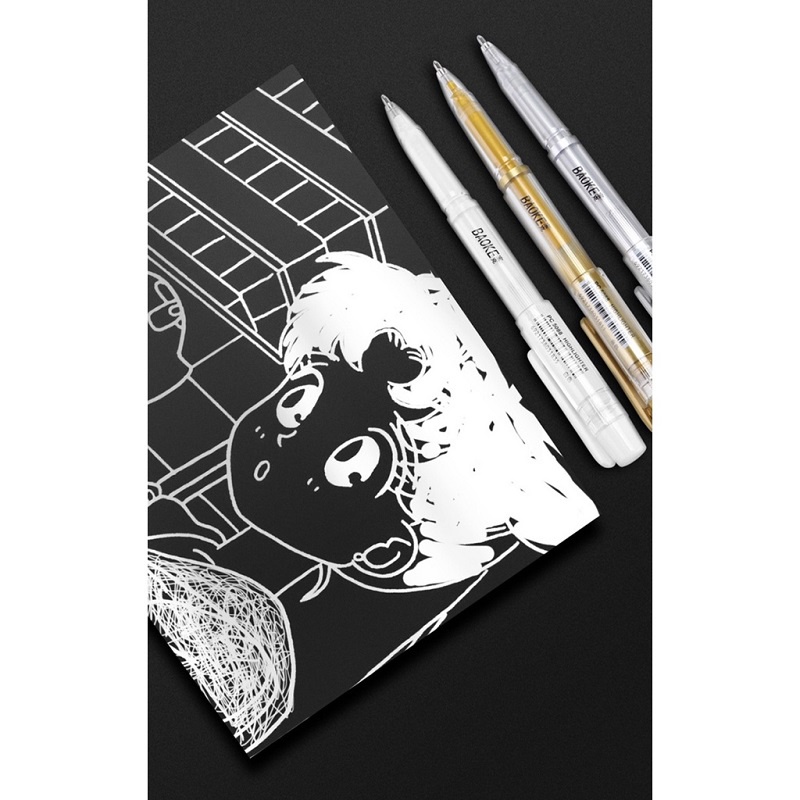 Bút nhũ đi nét 1.0mm line art caligraphy PC5088 / Bút chuyên trang trí ký vẽ viết thiệp và viết lưu niệm Baoke 5088